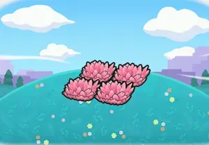 Elevated pink tall grass