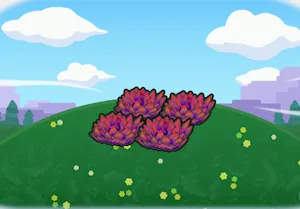 Elevated red tall grass