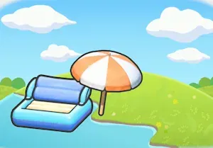 Floating in the shade