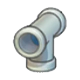 Iron pipe (downward T)