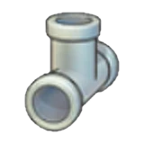 Iron pipe (upward T)