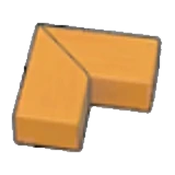 Wooden border (corner)